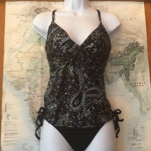 Paisley tankini top